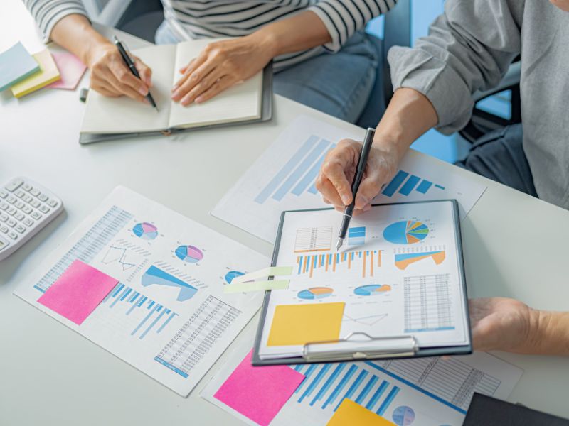 planilha de organização financeira análise